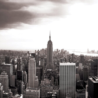 Fotobehang - New York Stad - Empire State Building - zwart/wit -  Vliesbehang