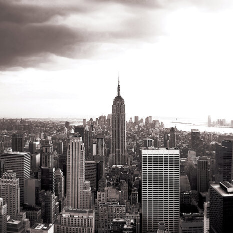 Fotobehang - New York Stad - Empire State Building - zwart/wit -  Vliesbehang