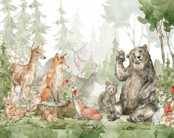 Walltastic - Dierenbos Forest Friends 